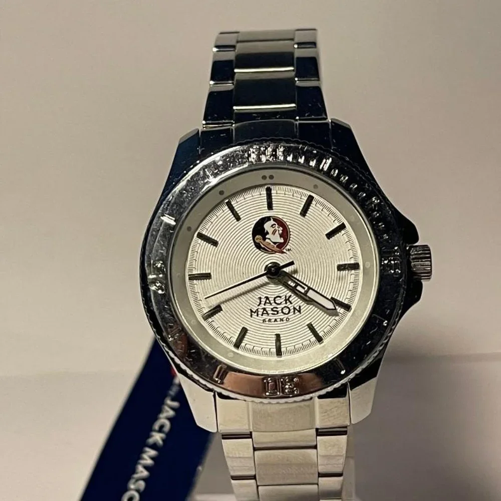 Florida State Seminoles OFFICIAL NCAA Stainless-Steel Watch by Jack Mason NEW